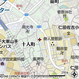 長崎県長崎市十人町10周辺の地図