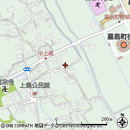 熊本県上益城郡嘉島町上島周辺の地図