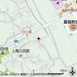 熊本県嘉島町（上益城郡）上島周辺の地図