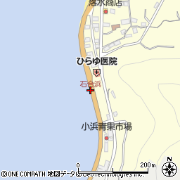 石合浜周辺の地図