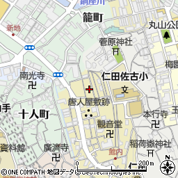 長崎県長崎市館内町12周辺の地図