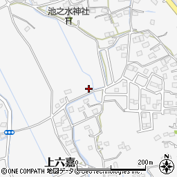 熊本県上益城郡嘉島町上六嘉1278周辺の地図