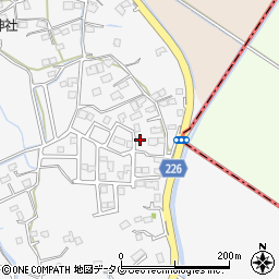 熊本県上益城郡嘉島町上六嘉261-3周辺の地図