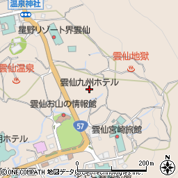 雲仙九州ホテル周辺の地図