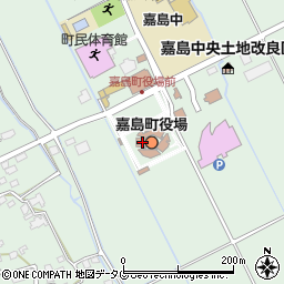 熊本県上益城郡嘉島町周辺の地図