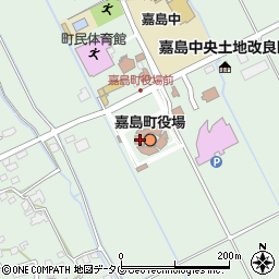 熊本県嘉島町（上益城郡）周辺の地図