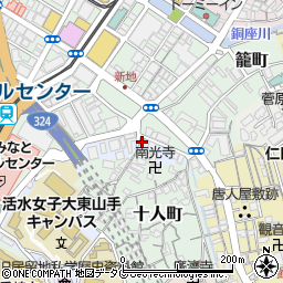 長崎梅香崎郵便局周辺の地図