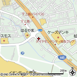 熊本県上益城郡嘉島町上島2077周辺の地図