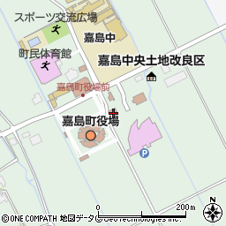 熊本県上益城郡嘉島町上島551周辺の地図