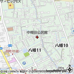 中椎田公民館周辺の地図