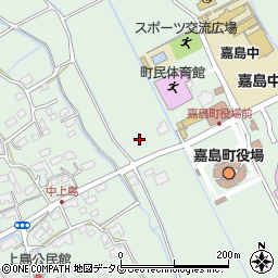 熊本県上益城郡嘉島町上島964周辺の地図