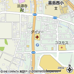 ダイソー熊本嘉島店周辺の地図