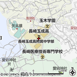 長崎玉成高等学校周辺の地図