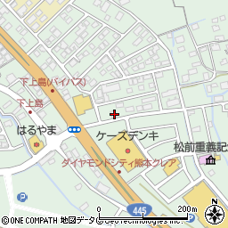 熊本県上益城郡嘉島町上島2061周辺の地図