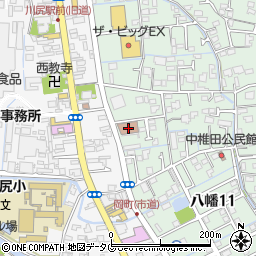 川尻郵便局　荷物集荷周辺の地図