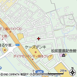 熊本県上益城郡嘉島町上島2057周辺の地図