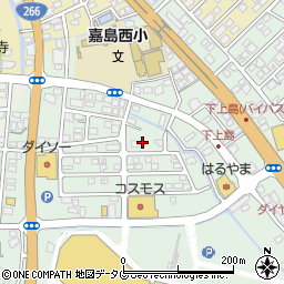熊本県上益城郡嘉島町上島2180周辺の地図
