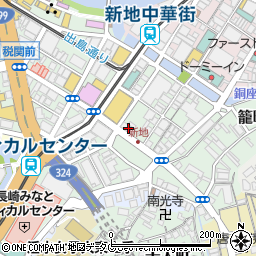 カーブス・長崎新地周辺の地図