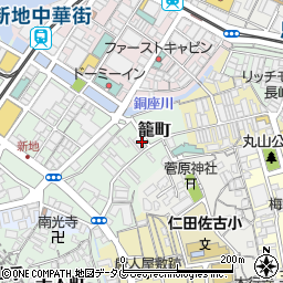 長崎県長崎市籠町周辺の地図
