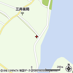 ＪＡごとう三井楽周辺の地図