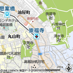 崇福寺駅周辺の地図