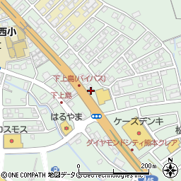 熊本県上益城郡嘉島町上島1947周辺の地図