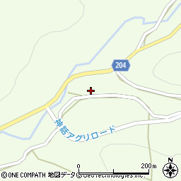 宮崎県西臼杵郡高千穂町下野1435-1周辺の地図