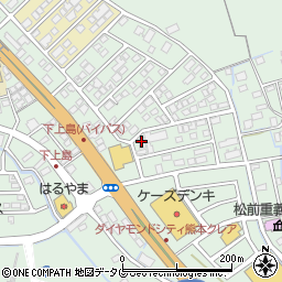 熊本県上益城郡嘉島町上島2007-1周辺の地図