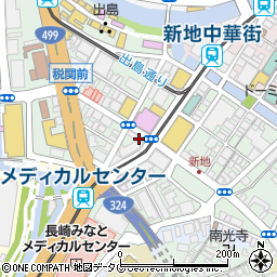 亜紗 出島店周辺の地図
