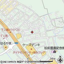 熊本県上益城郡嘉島町上島2009周辺の地図