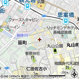 長崎県長崎市船大工町6-7周辺の地図