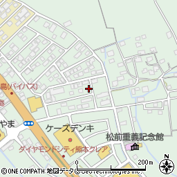 熊本県上益城郡嘉島町上島2010-2周辺の地図