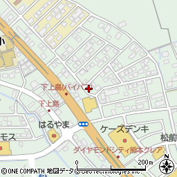 熊本県上益城郡嘉島町上島1981-1周辺の地図