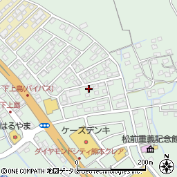 熊本県上益城郡嘉島町上島2005周辺の地図