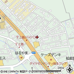 熊本県上益城郡嘉島町上島1981-2周辺の地図