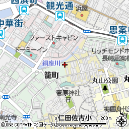 長崎県長崎市船大工町6-27周辺の地図