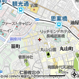 長崎県長崎市船大工町周辺の地図