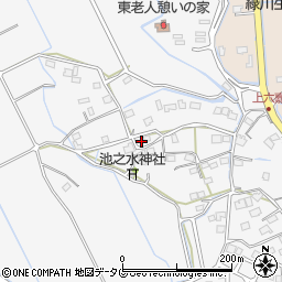 熊本県上益城郡嘉島町上六嘉1375周辺の地図