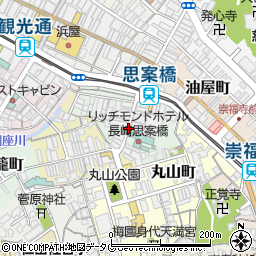 長崎県長崎市本石灰町周辺の地図
