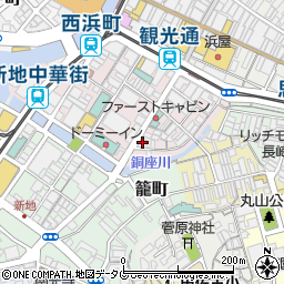 セブンイレブン長崎銅座町店周辺の地図