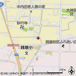 熊本県熊本市南区内田町1854-2周辺の地図