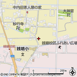 熊本県熊本市南区内田町1308周辺の地図
