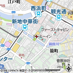 岩崎本舗西浜町店周辺の地図