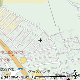 熊本県上益城郡嘉島町上島1992周辺の地図
