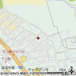 熊本県上益城郡嘉島町上島1989周辺の地図
