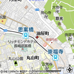 長崎思案橋郵便局 ＡＴＭ周辺の地図