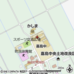 嘉島町立嘉島中学校周辺の地図