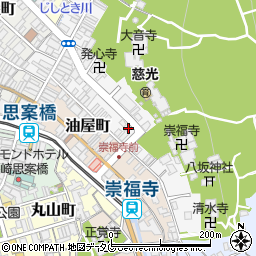 長崎・自由飛行館周辺の地図