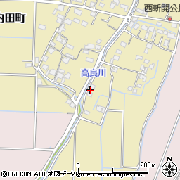熊本県熊本市南区内田町209周辺の地図