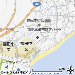 雇用促進住宅福田本町宿舎周辺の地図